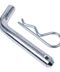 Steel hitch pin and clip for Recovery Shackle Block Assembly For 2 Inch Hitch Receivers With D Ring Red Finish Heavy Duty Off Road Gear
