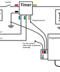 Wiring diagram for Programmable Digital Timer Relay With Adjustable Delay For Automation Projects Plug And Play 0.1 Second To 400 Days 3V 12V 18V 5A Power On Off Delay Cycling And More Compatible With B00PD65UGA.