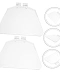 Two Pack Bench Grinder Eye Shields Durable Protective Shields With Clear View Easy Installation Dustproof Shielding