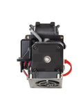 Heavy Duty Direct Drive Extruder With Dual Gear Filament Feeder For 3D Printers front view showcasing gear mechanism and wiring.