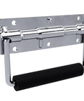 Spring Loaded Surface Mount Handle in Steel With Padded Rubber Grip for Heavy Duty Lifting, Retracts When Not In Use, metal view