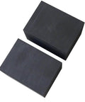 5 Piece 50x50mm Graphite Ingot Blocks, 99.9 Percent High Purity EDM Graphite Plates, front view, showing low porosity texture