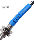 Diffuse Reflective Fiber Optic Sensor Probe With 2mm Outer Diameter, M6 Amplifier, TPV Housing, and 1m Cable
