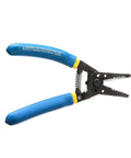 Klein Tools 11055EP wire cutter and stripper with blue handles, front view for copper wire