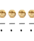 Brass 12mm Hex Wheel Hub Drive Adapter For One Tenth RC Crawler Fits Axial SCX10 Wraith 90027 90046 Tamiya CC01 D90