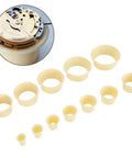 12 Piece Watch Movement Support Set With 12 Assorted Movement Holders For DIY Watch Repair, Durable ABS Crafted Clamps