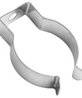 Close-up of a stainless steel clip from Ten Piece Stainless Steel Spring Terry Clips For Tool Organization In Garage Cabinets Securely Hang Tools Brooms And Brushes Durable 28mm Clips For Quick Neat Hassle Free Storage