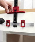 Adjustable Drill Guide Hardware Jig For Cabinet Handles Knobs And Drawer Pulls Installations With Repeat Drilling Reversible