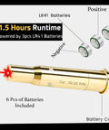 Red Dot Laser Bore Sighter For 30-30 Win Caliber Rifle Bore Sight Tool showing LR41 batteries and laser bullet