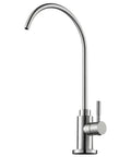 Top Tier Stainless Steel Reverse Osmosis Faucet With High Arc Swivel Spout And Single Handle For Kitchen Sink Bar Or Rv Drinking Water Filter Setup Sweet Smooth Flow with sleek design.