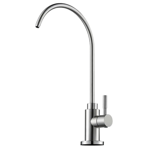 Top Tier Stainless Steel Reverse Osmosis Faucet With High Arc Swivel Spout And Single Handle For Kitchen Sink Bar Or Rv Drinking Water Filter Setup Sweet Smooth Flow with sleek design.