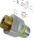 Premium Oil Drain Adaptor With Integrated O Ring Fits Kawasaki FH721V FR651V FX850V Engines Direct Swap For Easy Install And Secure Seal That Holds Up Under Heavy Duty Conditions, brass and steel drain fitting