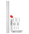 40 Inch Trailer Guide Pole Kit with mounting hardware for boats kayaks canoes and fishing vessels no fuss visual guide white