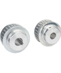 Rugged Heavy Duty HTD 8M Timing Pulley With A Solid 60 Tooth Build And 30mm Width on a white background, showcasing adjustability for shafts 12 to 35mm.