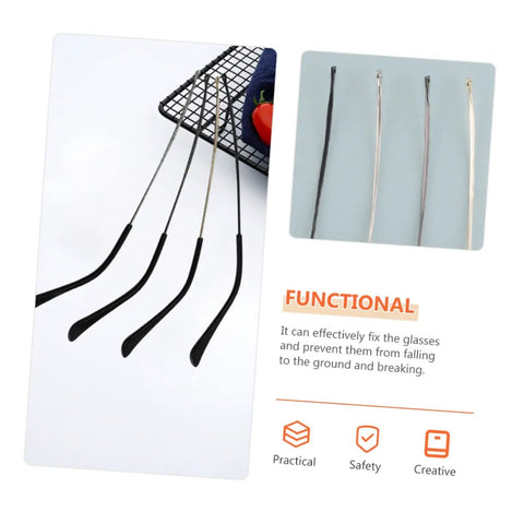 Replacement Metal Eyeglass Frame Temples and Sunglasses Arms Kit for Quick Repair and Enhanced Durability 5 Pairs displayed.
