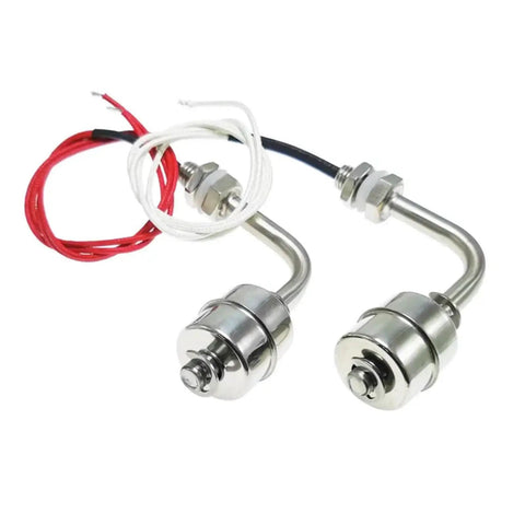 304/316 Stainless Steel L Shaped Liquid Level Controller Red And White With Internal Float Switch For Water Tanks And Towers Red 200L White 120L Level Sensor Kit DIY Piping For Setups, stainless sensor pair