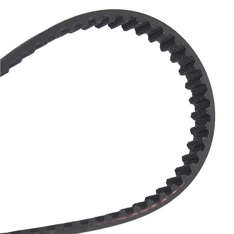 Upgrade Your Honda GX25 Brushcutter With This Premium Camshaft Pulley Gear Wheel Timing Belt Kit Perfectly Built For Direct OEM Replacement Of Part 14320-Z0H-010 Ensuring Precise Engine Timing Super Stable Operation And Easy DIY Installation For Pro. black toothed timing belt close-up