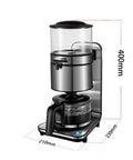 Boss Level Heavy Duty Stainless Steel Automatic Drip Coffee Machine For Home And Commercial Use Ultra Capacity 1250ml front view