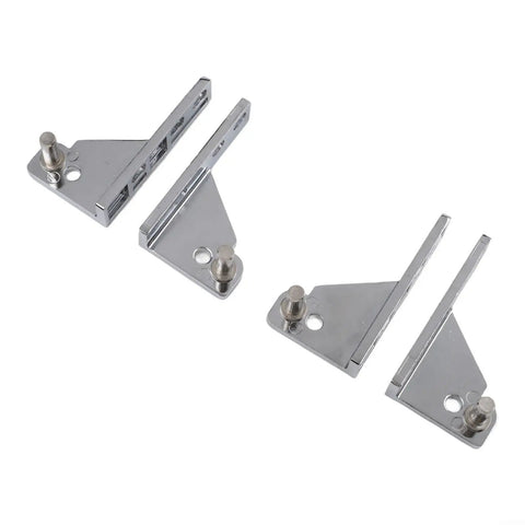 Adjustable Center Column Refrigerator Door Hinge With Left Shaft 0.28 Inch Diameter Zinc Alloy Replacement Hinge set on white
