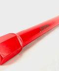 BLUEROCK 1.5-inch diamond wet core drill bit, side view, red with 1-1/4 threaded arbor