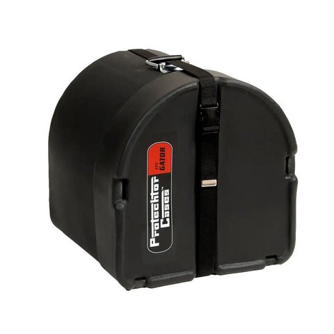 Tough As Nails Road Ready Rotationally Molded Drum Case For 12 By 10 Inch Tom Shell showcasing durable exterior and secure strap.