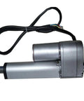 Multifunctional 12V DC Linear Actuator For Bed Or Lift Table, 25mm To 150mm Stroke, 900N Max Thrust, Potentiometer Included, Low Noise Quiet Operation, Easy Install For DIY Projects silver metal housing with wired cable