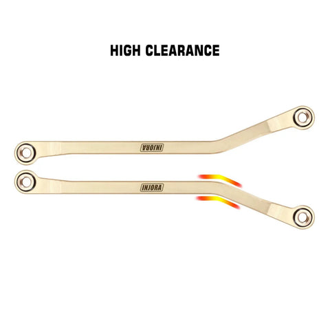 Beefed Up Brass High Clearance Links For TRX4M High Trail K10 F150 RC Crawler Upgrade That Boosts Clearance Tougher Climb Smoother Trail Performance And Easy Replacement, brass links