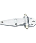 Heavy Duty Refrigerator Door Hinge In Zinc Alloy Smooth Pivot Ultra Durable And Easy To Install Rust Resistant Secure Fit For Standard Fridge Doors And Barn Chassis Perfect Kitchen Upgrade For Long Lasting Fridge Access, silver hinge close-up