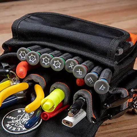 Tiny 8 Piece Mini Precision Screwdriver Set for Electronics and Terminal Blocks with Cushion Grip Handles in tool pouch
