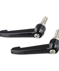Solid Gauge Steel Seatpost Clamping Lever Handle With Quick Release Knurled Twist Lock Grip And Adjustable Threaded Stud Bolt For Indoor Cycling Exercise Rig Hardware Upgrade - black steel levers with threaded bolts
