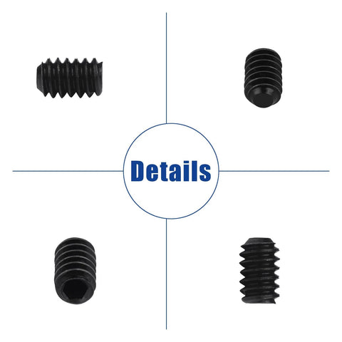 1000 Piece Set Screw Assortment Kit With Metric And SAE Internal Hex Drive Cup Point Grub Screws 12 9 Grade Alloy Steel M3 to M8