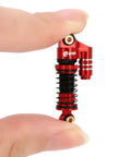 39mm Aluminum Threaded Adjustable Oil Filled Shocks For SCX24 RC Crawlers Red And Black Dope Quick Preload Tuning