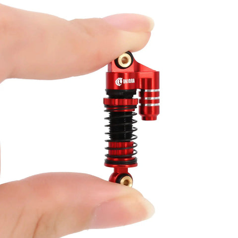 39mm Aluminum Threaded Adjustable Oil Filled Shocks For SCX24 RC Crawlers Red And Black Dope Quick Preload Tuning