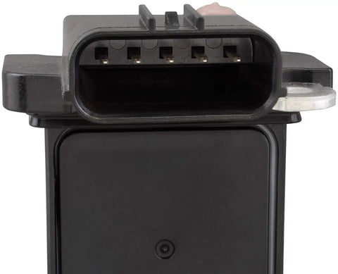 Close-up view of Mass Air Flow Sensor MAF0033 Replacement For Cars And Light Trucks Keep Your Ride Running Smooth OE Quality Performance Restores Drivability With Precise Air Readings And Built In Contaminant Bypass Port showing connector.