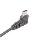 No Stress Type C Extension Cable With Right Angle Plug, 34cm long, ideal for tight corners and gaming setups.