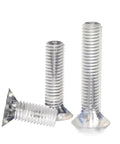 Snag This Slick 100 Piece Clear Pc Plastic Countersunk Screw Assortment M2 To M8 Sizes showing three screws with shiny heads.