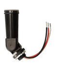 Outdoor Conduit Lighting Control With Photocell Sensor for Dusk to Dawn operation, black weatherproof design, hardwired installation