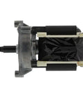 Side view of Dispenser Ice Crusher Motor OEM Replacement For Refrigerators, cylindrical metal casing with wiring.