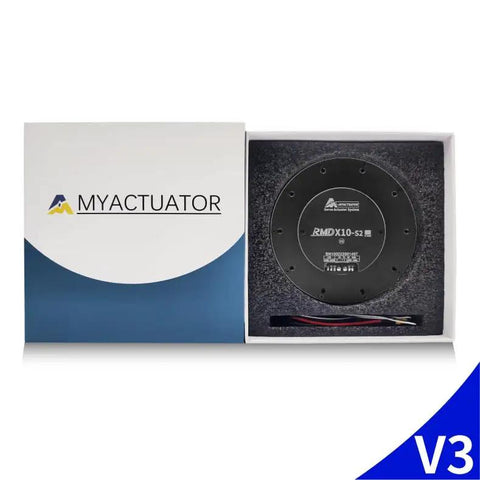 RMD X10 S2 35 To 1 Brushless DC Servo Motor With Dual Encoders And MCX500 Driver in packaging