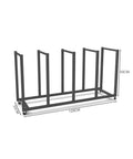 Heavy Steel Rolling Cart With Smooth Locking Casters For Cardboard Storage And Canvas Drying, 120cm x 50cm frame.