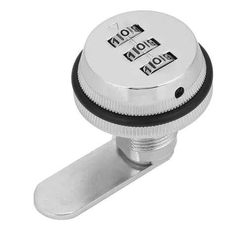 Combination Cam Lock With 3 Digit Password For Drawers Cabinets And Letter Boxes Made From Zinc Alloy Steel Durable Security With No Fuss Easy Setup Instructions Silver Finish
