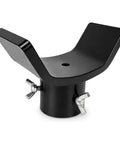Adjustable Bottle Jack Axle Adapter For 2 To 12 Ton Jacks, Black, with three wing bolts, steel, fits jack ram pistons up to 1.61 inches