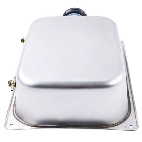 7 Liter Stainless Steel Fuel Tank For Gasoline And Diesel Parking Heaters, Beefed Up Sealed Neck Design, top view