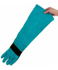 Pet Grooming Gloves For Dogs And Cats With Long Sleeve Protective Faux Leather, Safe Handling And Bath Time