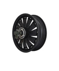 Heavy Hitter 3000W 72V 12 Inch Hub Motor For Electric Scooter Upgrade showcasing a black wheel with internal gearing for smooth rides.