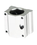 One Pc SC10AJ Linear Motion Ball Bearing Slider Block Run Clean And Track Smooth On CNC Setups And 3D Printers Heavy Duty Bushing close-up view.