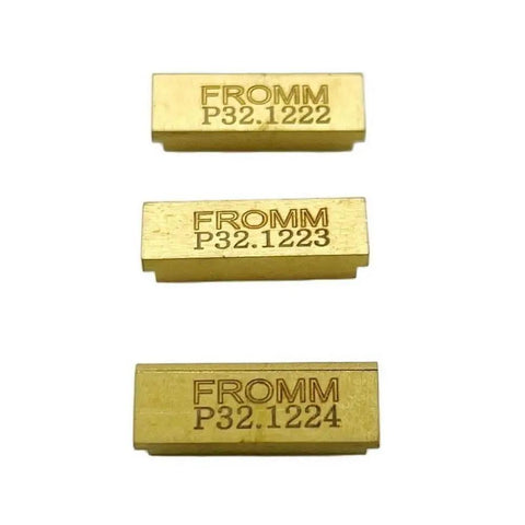 Heavy Duty Beefed Up Gripper Set P32.1222 P32.1223 P32.1224 for P322 P324 P318 Battery Powered Plastic Strapping Tool Durable Replacement Parts Easy Fit Pro Quality Performance Keeps Your Tool Running Strong. three brass FROMM grippers P32.1222 P32.1223 P32.1224