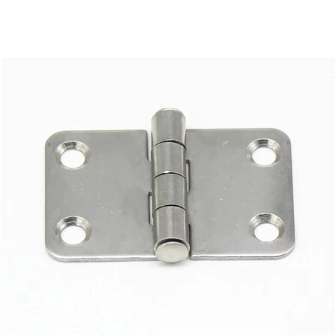 180 Degree Load Bearing Equipment Door Hinge 304 Stainless Steel Flat Open Folding Beefy Buffed Finish