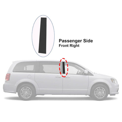 Passenger-side B-pillar molding trim, front-right for 2008–2016 Town & Country and 2008–2020 Grand Caravan