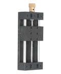 Rugged Manual Linear Stage With Aluminum Sliding Table And Base, 0 To 75mm Stroke, 10Kg Load Capacity, side view